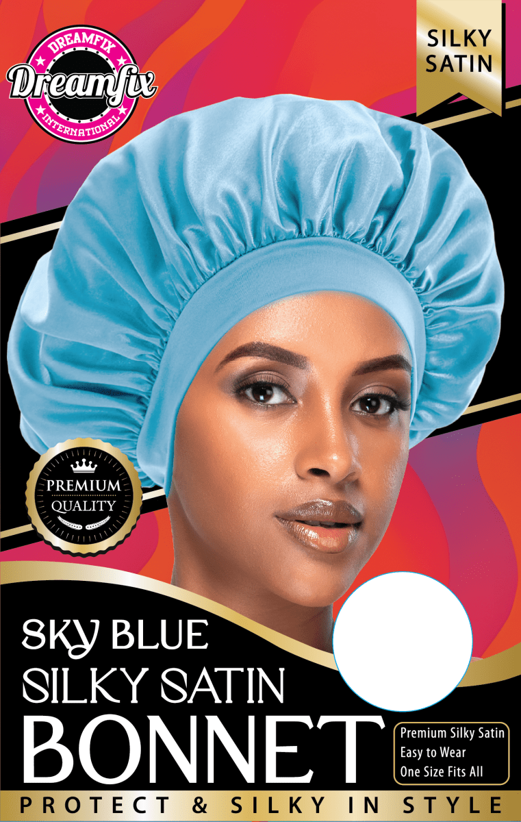 Dreamfix Health & Beauty Sky Blue Dreamfix Silky Satin bonnet