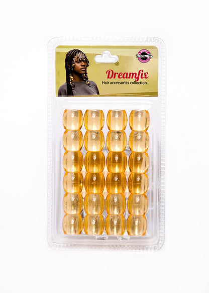 Dreamfix Health & Beauty yellow Dreamfix Jumbo Hair Beads Transparent