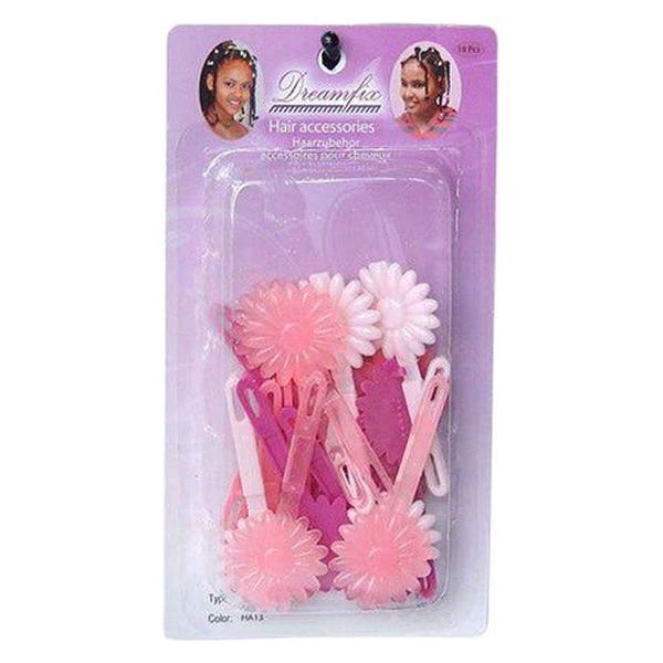 Dreamfix Kids Hair Accessories, Pink Tone Colour Ha13, 18Pcs - Gtworld.de