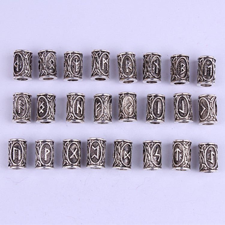 Dreamfix Vintage Silver Viking Letter DIY Bracelets 24pcs - Gtworld.de