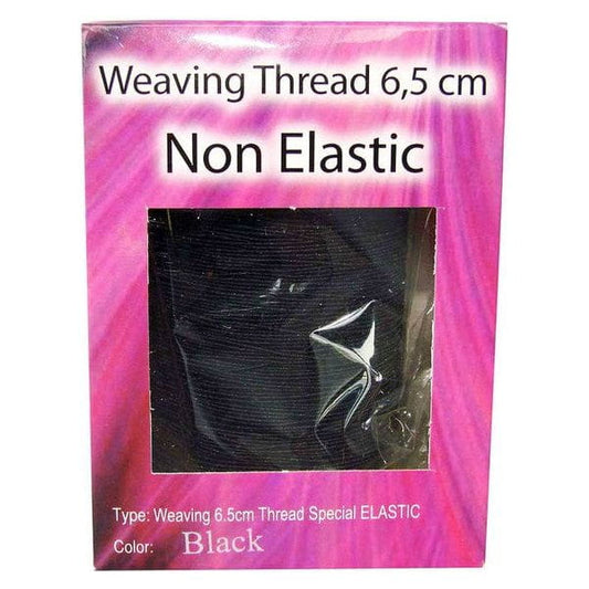 Dreamfix Weaving Thread, 6.5cm, Non Elastic, Black