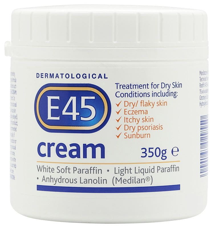 E 45 E45 Dermatological Cream Treatment for Dry Skin 350g