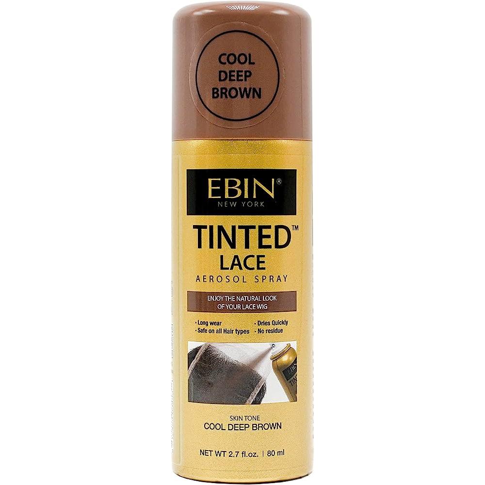 Ebin New York Health & Beauty TINTEDLACE SPRAY 80ML-COOL DEEP BROWN Ebin New York Tinted Lace Aerosol Spray 80ml