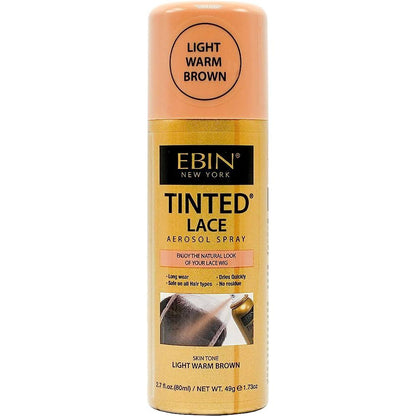 Ebin New York Health & Beauty TINTEDLACE SPRAY 80ML-LIGHT WARM BROWN Ebin New York Tinted Lace Aerosol Spray 80ml