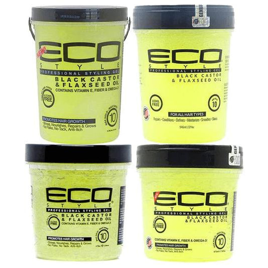 Eco Style Black Castor & Flaxseed Oil Gel 80oz/32oz/16oz/8oz - Gtworld.de