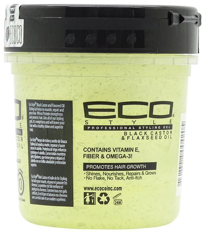Eco Style Eco Style Black Castor & Flaxseed Oil Gel 236ml