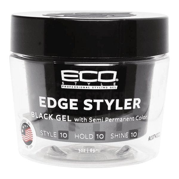 Eco Style - Edge Styler Black Gel With Semi Permanent Color 3 oz - Gtworld.de