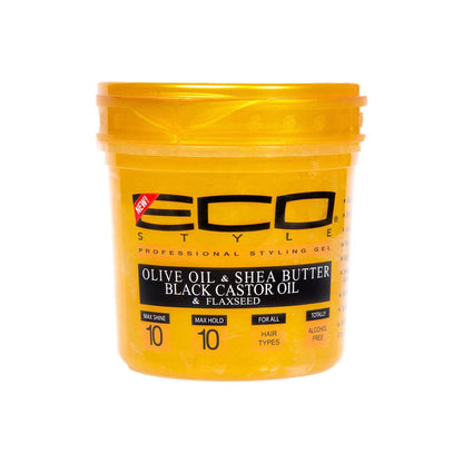 Eco Style Health & Beauty 16oz Eco Style Styling Gel Olive Oil & Shea Butter 5LB/32oz/16oz/8oz