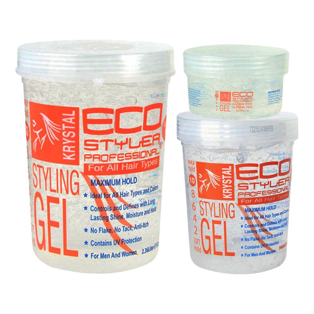 Eco Style Health & Beauty Eco Styler Krystal Styling Gel 80oz/32oz/24oz/16oz/8oz/3oz