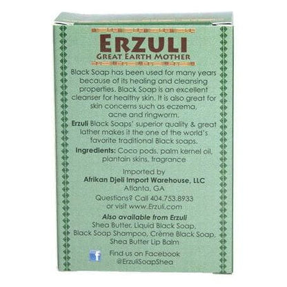 Erzuli Health & Beauty Erzuli Black Soap Jasmine 4oz/120g