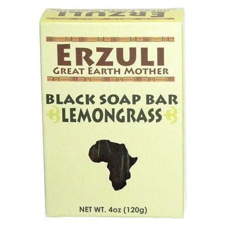 Erzuli Health & Beauty Erzuli Black Soap Lemongrass 4oz/120g