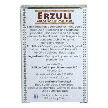 Erzuli Health & Beauty Erzuli Black Soap Unscented 4oz/120g