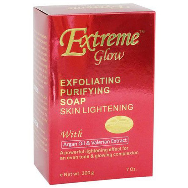 Extreme Glow Exfoliating Purifying Soap Skin Lightening with Argan Oil & Valeria | gtworld.be 