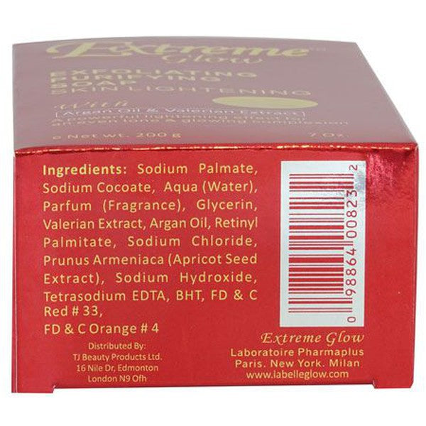 Extreme Glow Exfoliating Purifying Soap Skin Lightening with Argan Oil & Valeria | gtworld.be 