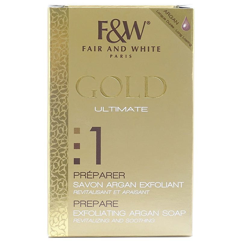 Fair & White Gold Ultimate Preparer Exfoliating Argan Soap 200g | gtworld.be 