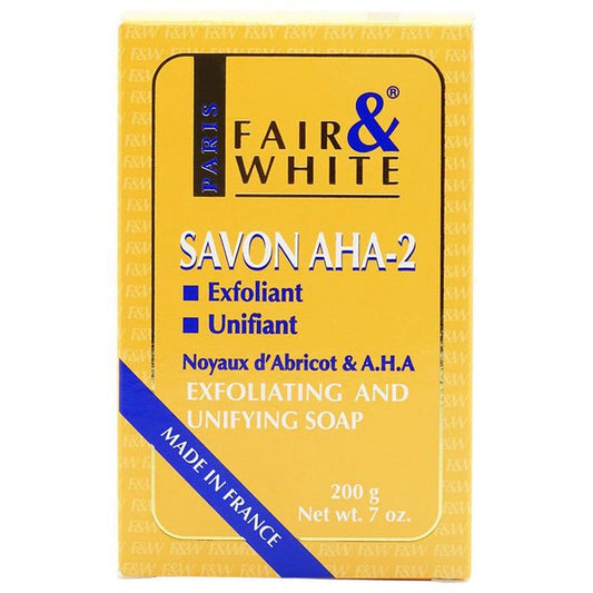 Fair & White Savon Aha-2 Exfoliating and Lightening Soap 200g | gtworld.be 