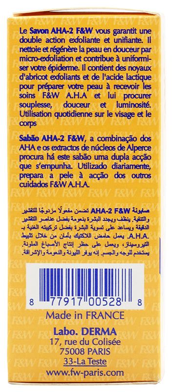 Fair & White Savon Aha-2 Exfoliating and Lightening Soap 200g | gtworld.be 