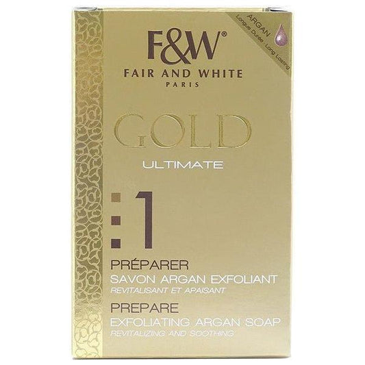 Fair and White Health & Beauty Fair & White Gold Ultimate Preparer Exfoliating Argan Soap 200g