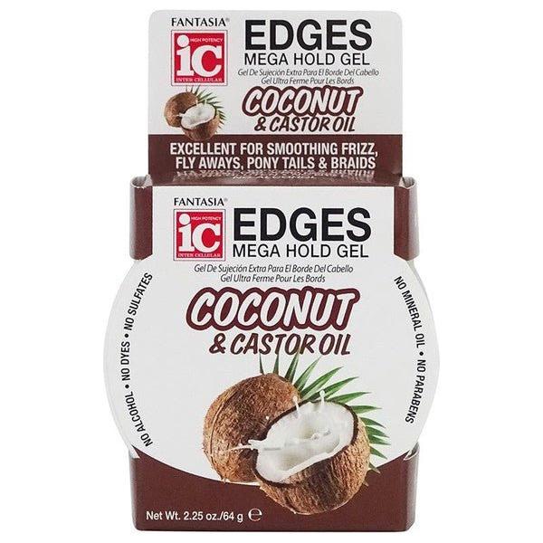 Fantasia ic Edges Mega Hold Gel Coconut & Castor Oil 64g - Gtworld.de