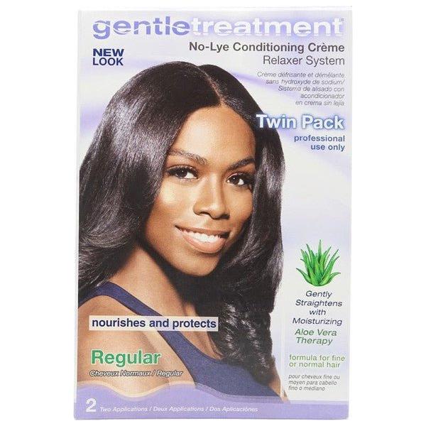 Gentle Treatment Health & Beauty Gentle Treatment Regular No-Lye Conditioning Creme Relaxer System Twin Pak