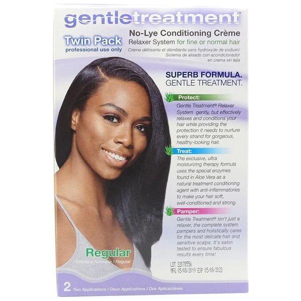 Gentle Treatment Health & Beauty Gentle Treatment Regular No-Lye Conditioning Creme Relaxer System Twin Pak