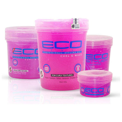 Eco Styler Pink Curl & Wave Firm Hold Styling Gel 32oz/24oz/8oz/16oz/5LB