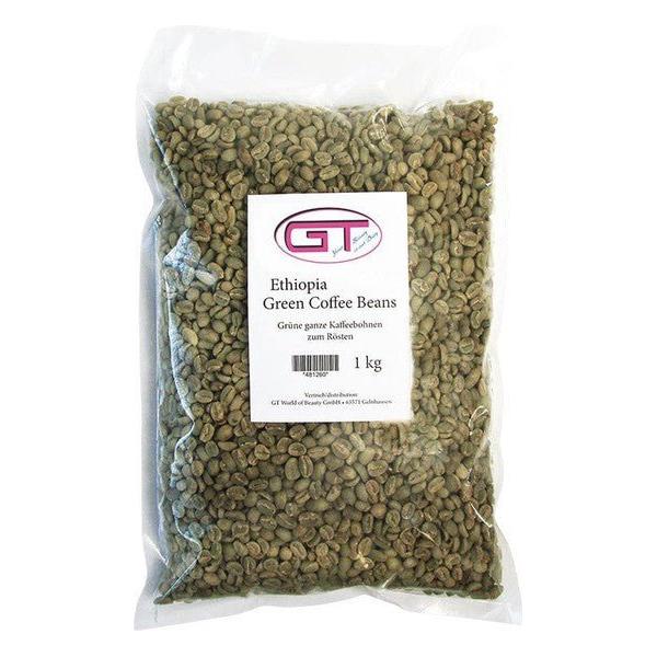 GT World Health & Beauty Ethiopian green coffee beans 1 kg