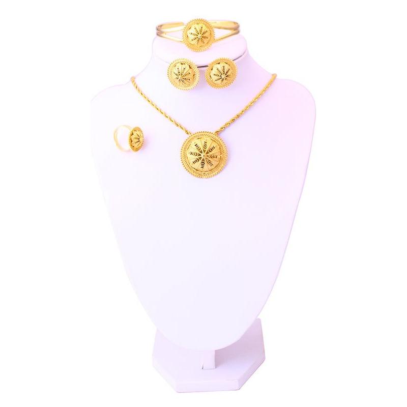 Habesha  Schmuck Jewellery Gold Af-37 Small