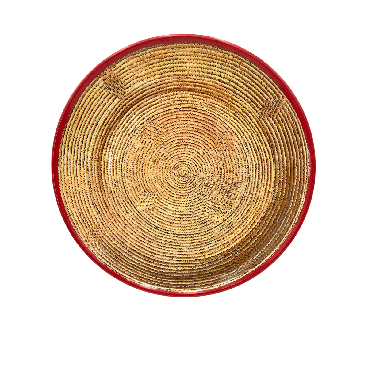 HABESHA Health & Beauty Habesha Shewhat Melamine platter tray 16inch A3 Traditional Plain/Geometric Motifs/Pattern