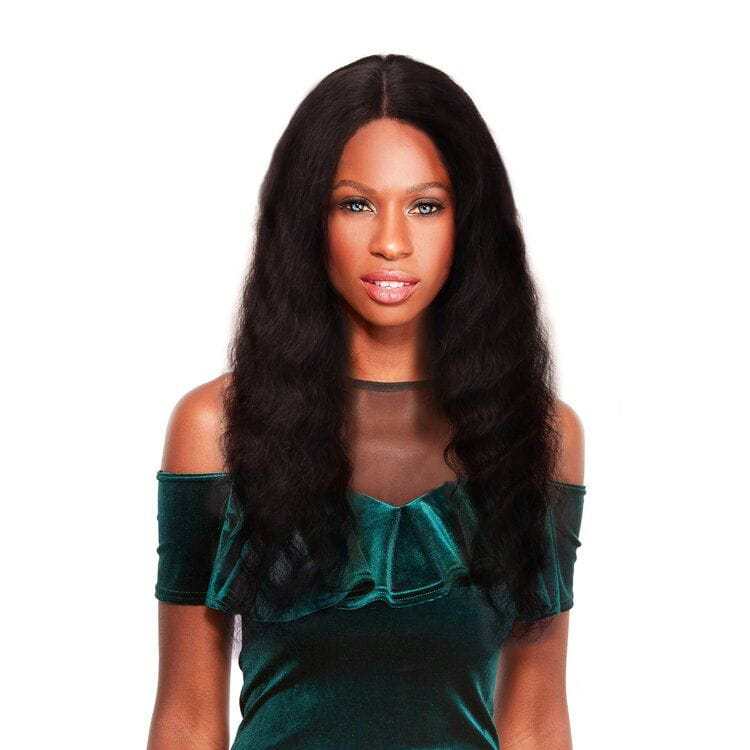 Hair by Sleek Hair by Sleek Poppy Brazilian De vrais cheveux  Perücke 22'' #1B