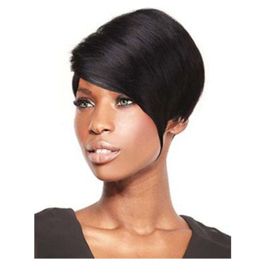 Hair by Sleek Virgin Gold Wig Larry Human Virgin Hair Color: N1B Natural Black