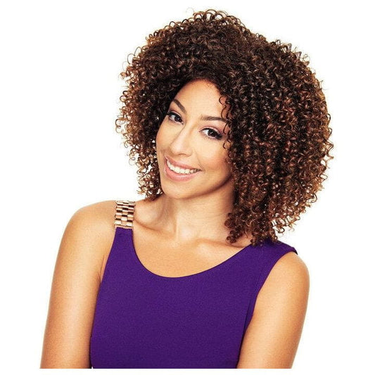 Hair by Sleek Health & Beauty Sleek Yaya Synthetic Lace Parting Wig 10" - Kinky Jerry Curl