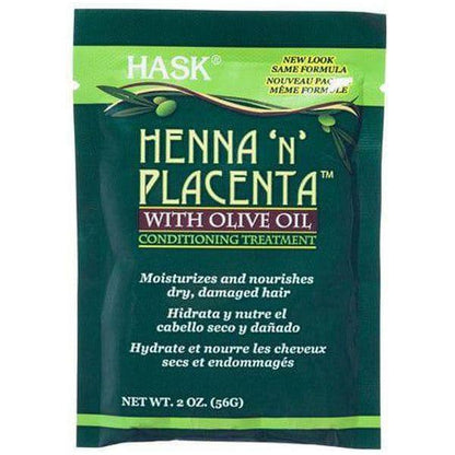 Hask Health & Beauty Hask Henna 'N Placenta Conditioning Treatment With Olive Oil 59Ml