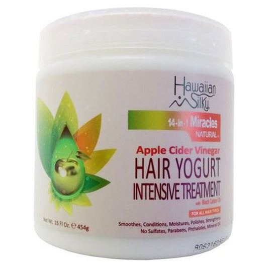 Hawaiian Silky Health & Beauty Hawaiian Silky Apple Cider Vinegar Hair Yogurt Intensive Treatment 454g