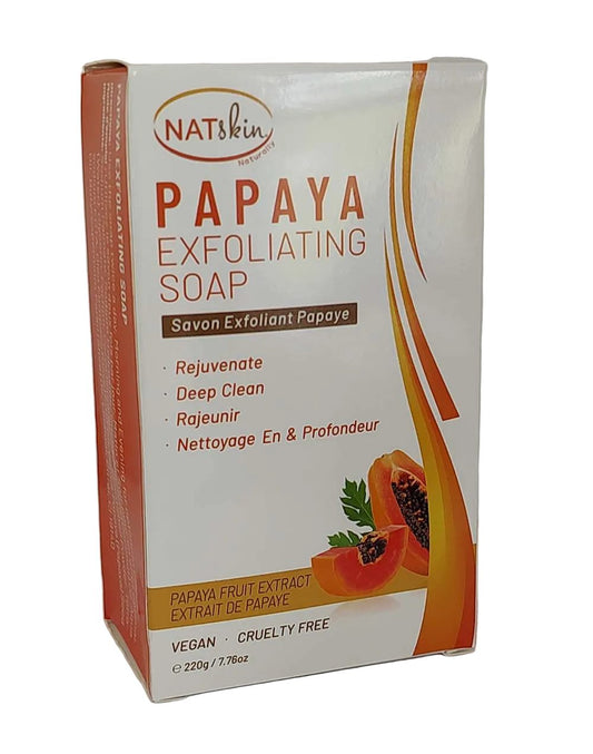 HAZ Health & Beauty Natskin: Savon éclaircissant et exfoliant à la papaye 200 g