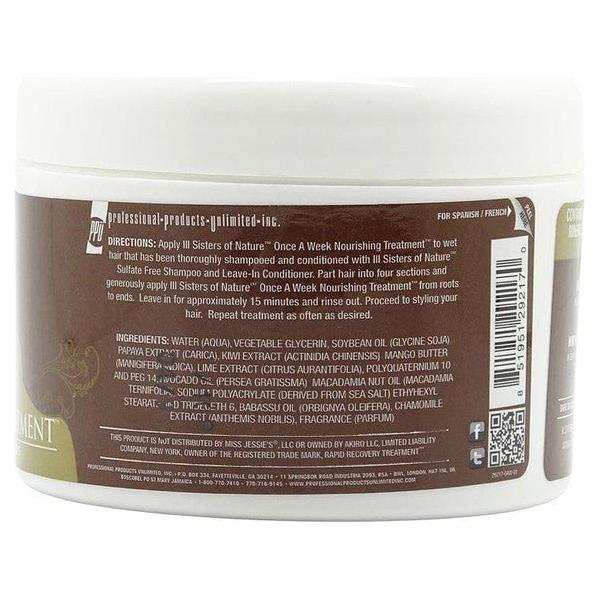 III Sisters of Nature Health & Beauty 3 Sisters of Nature Once A Week Nourishing Treatment 236ml