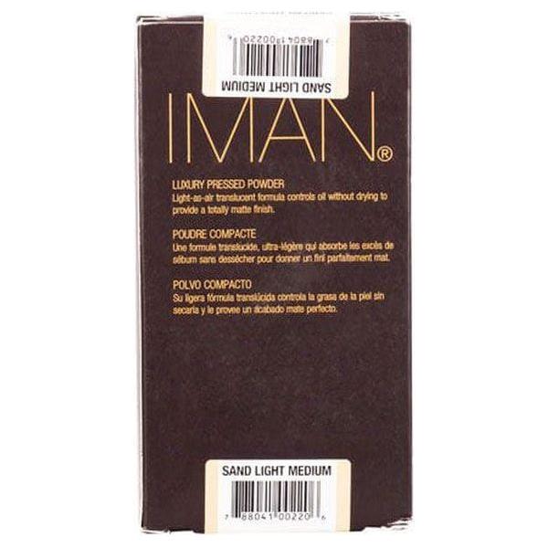 Iman Health & Beauty Iman Luxury Pressed Powder Sand Light Medium 10G