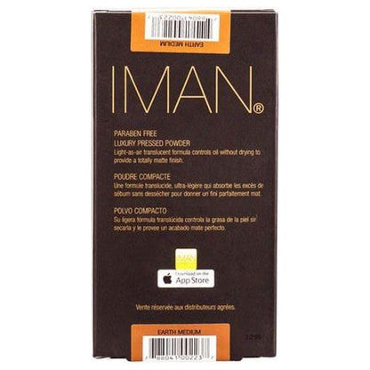 Iman Luxury Pressed Powder Earth Medium 10g