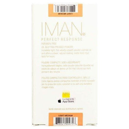 Iman Perfect Response Oil-Blotting Pressed Powder Light Medium 10g