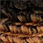 Impression Schwarz-Gold Hellbraun Mix Ombre #TT27 Impression Bulk - Brazilian 20 - Synthetic Hair