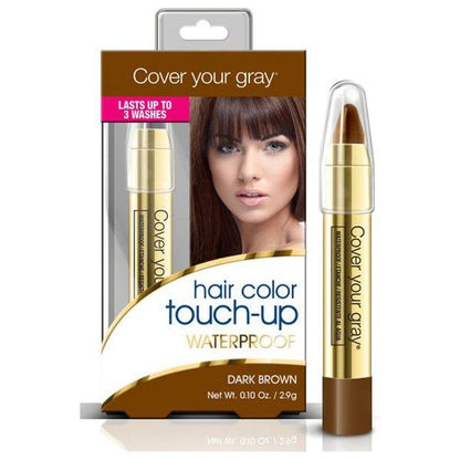 Irene Gari Health & Beauty Dark Brown Cover Your Gray Hair Color Touch-Up Waterproof Chubby Pencil 2.9g