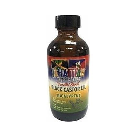 Jahaitian Combination Health & Beauty Jahaitian Essential Blend Black Castor Oil & Eucalyptus 4oz