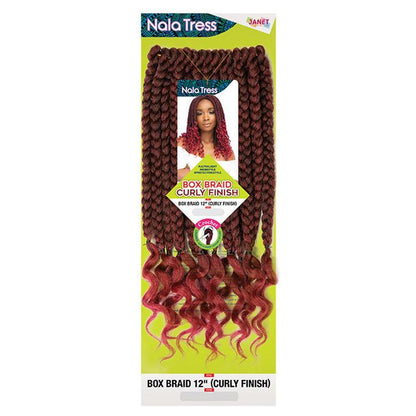 Janet Collection Health & Beauty Janet Collection Box Braid Curly Finish 12" Synthetic Hair