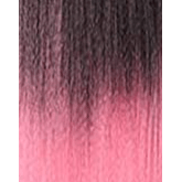 Janet Collection Health & Beauty Schwarz-Rosa Mix #T1B/Pink Janet Collection Box Braid Curly Finish 12" Synthetic Hair