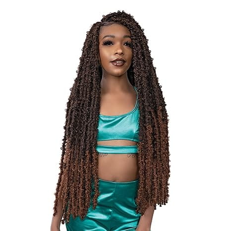 Janet Collection Janet Collection Nala Tress Bali Butterfly Locs Crochet Braids Cheveux synthétiques 18"