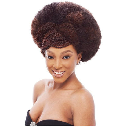 Janet Collection Noir 2X Afro Kinky Bulk 24" 100% Kanekalon Fiber