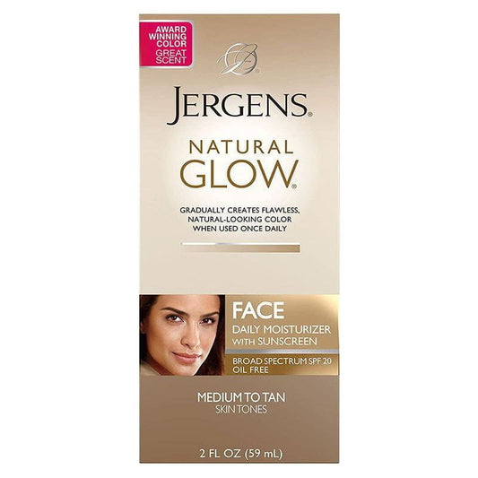 Jergens Health & Beauty Jergens Natural Glow Face Daily Moisturizer Medium to Tan 59ml