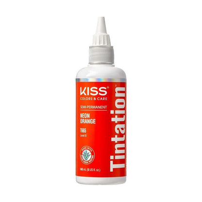 Kiss Health & Beauty Kiss Tintation  Neon Orange Kiss Semi-Permanent Hair Color Tintation 148ml