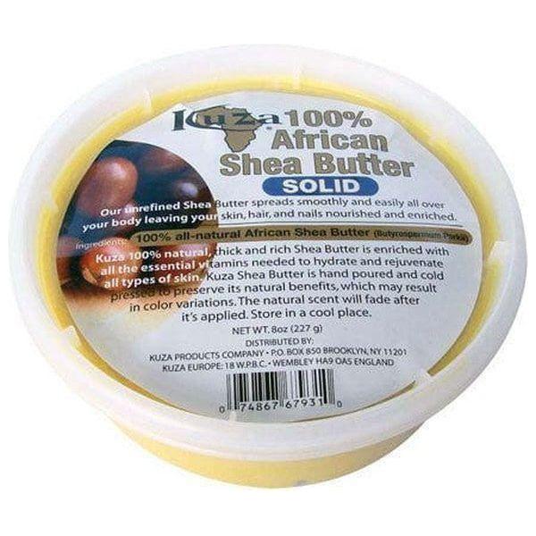 Kuza Health & Beauty Yellow 227ml Kuza 100% African Shea Butter Solid