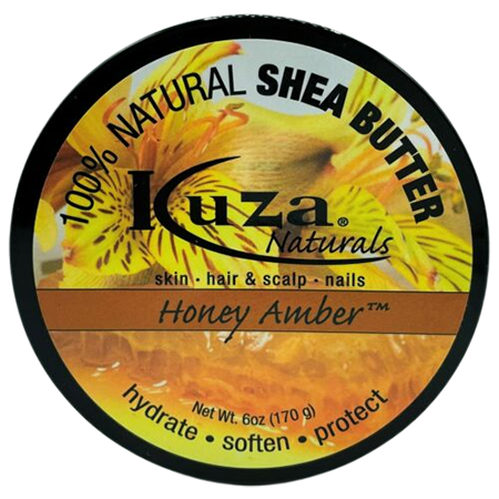 Kuza Kuza 100% Natural Shea Butter Honey-Amber 6 oz